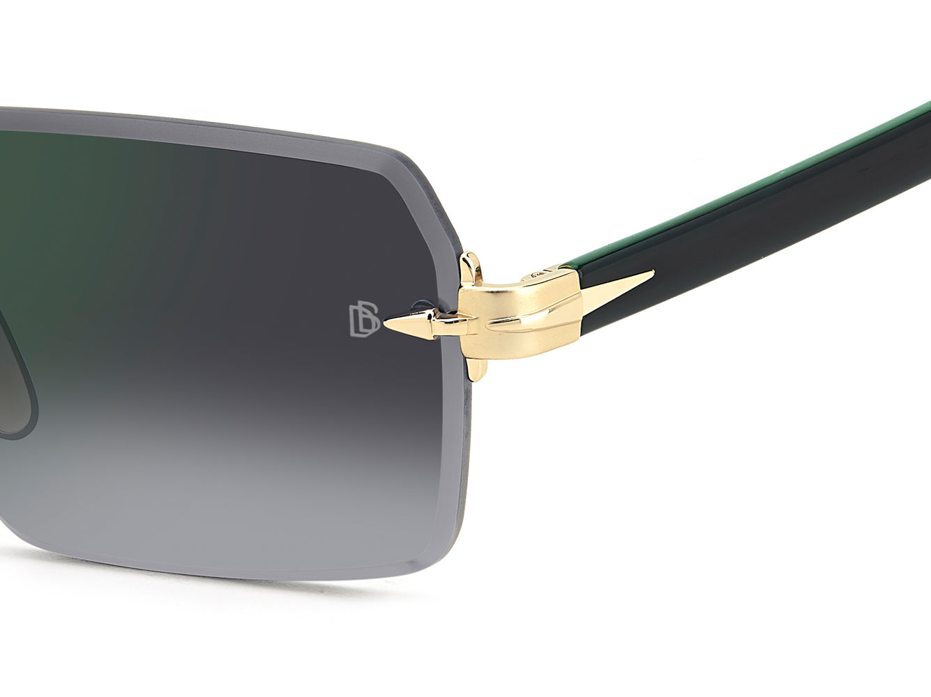 David Beckham DB7109/S Gold/Grey Shaded Green Gradient Mirror #colour_gold-grey-shaded-green-gradient-mirror