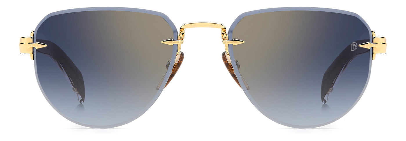 David Beckham DB7144/S Gold/Blue Shaded Gold Gradient Mirror #colour_gold-blue-shaded-gold-gradient-mirror