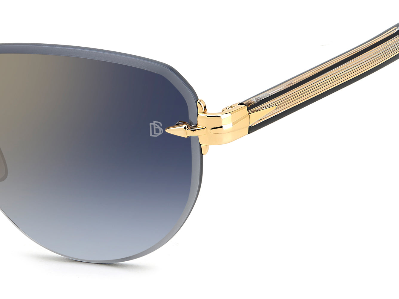 David Beckham DB7144/S Gold/Blue Shaded Gold Gradient Mirror #colour_gold-blue-shaded-gold-gradient-mirror