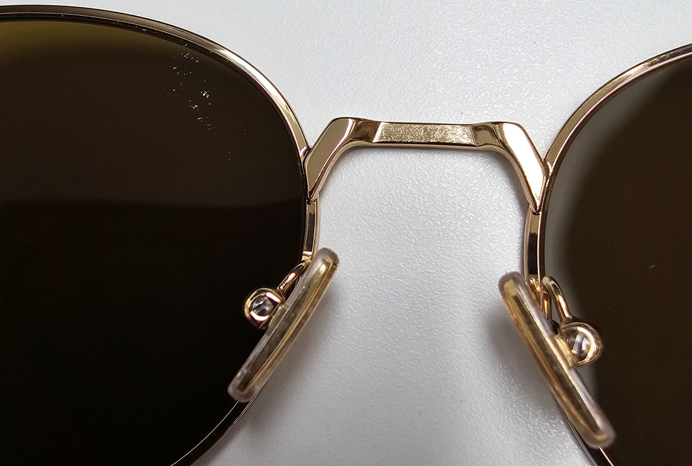 Gold Round Miu Miu Sunglasses