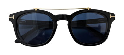 Black Tom Ford Blue-Light Block Frame with Clip On