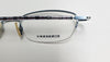 Azure Blue Vintage Burberry Semi-Rimless Frame