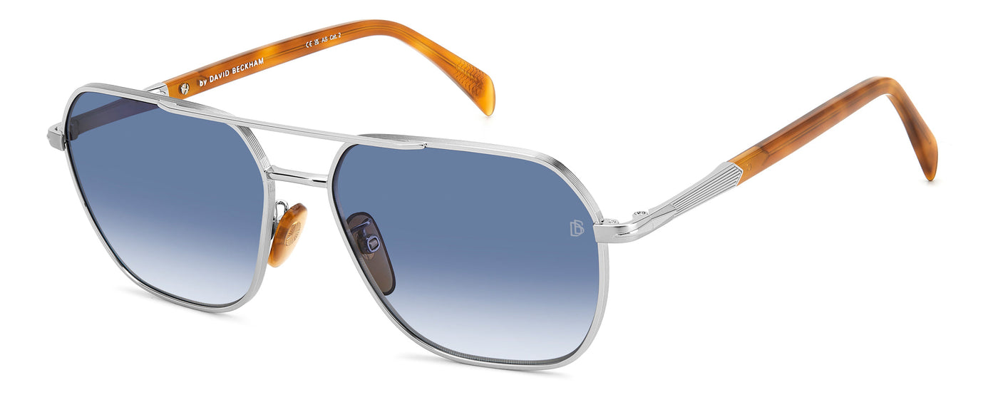 David Beckham DB1128/G/S Silver Havana/Dark Blue Gradient #colour_silver-havana-dark-blue-gradient