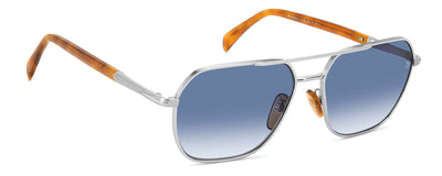 David Beckham DB1128/G/S Silver Havana/Dark Blue Gradient #colour_silver-havana-dark-blue-gradient