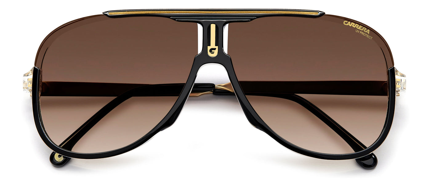 Carrera 1059/S Black Gold/Brown Gradient #colour_black-gold-brown-gradient