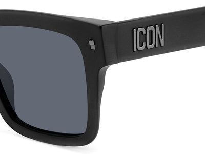 DSQUARED2 ICON 0010/S Matte Black/Grey #colour_matte-black-grey