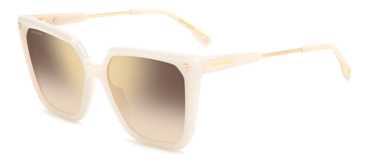 DSQUARED2 D2 0135/S Ivory/Gold Gradient Mirror #colour_ivory-gold-gradient-mirror