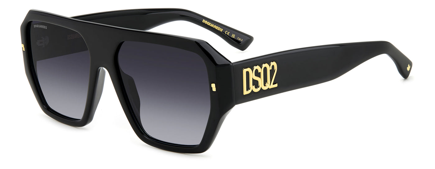 DSQUARED2 D2 0128/S Black/Grey Gradient #colour_black-grey-gradient