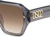 DSQUARED2 D2 0128/S Grey/Brown Gradient #colour_grey-brown-gradient