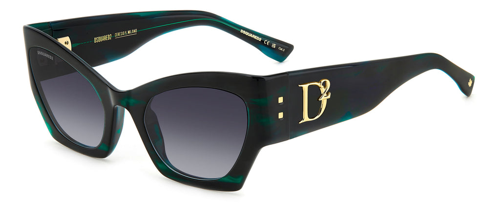 DSQUARED2 D2 0132/S Green Horn/Grey Gradient #colour_green-horn-grey-gradient