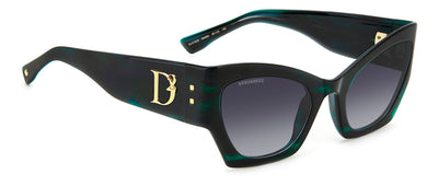 DSQUARED2 D2 0132/S Green Horn/Grey Gradient #colour_green-horn-grey-gradient