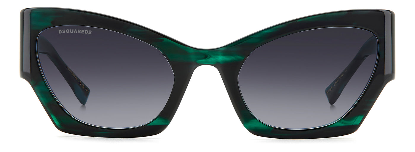 DSQUARED2 D2 0132/S Green Horn/Grey Gradient #colour_green-horn-grey-gradient