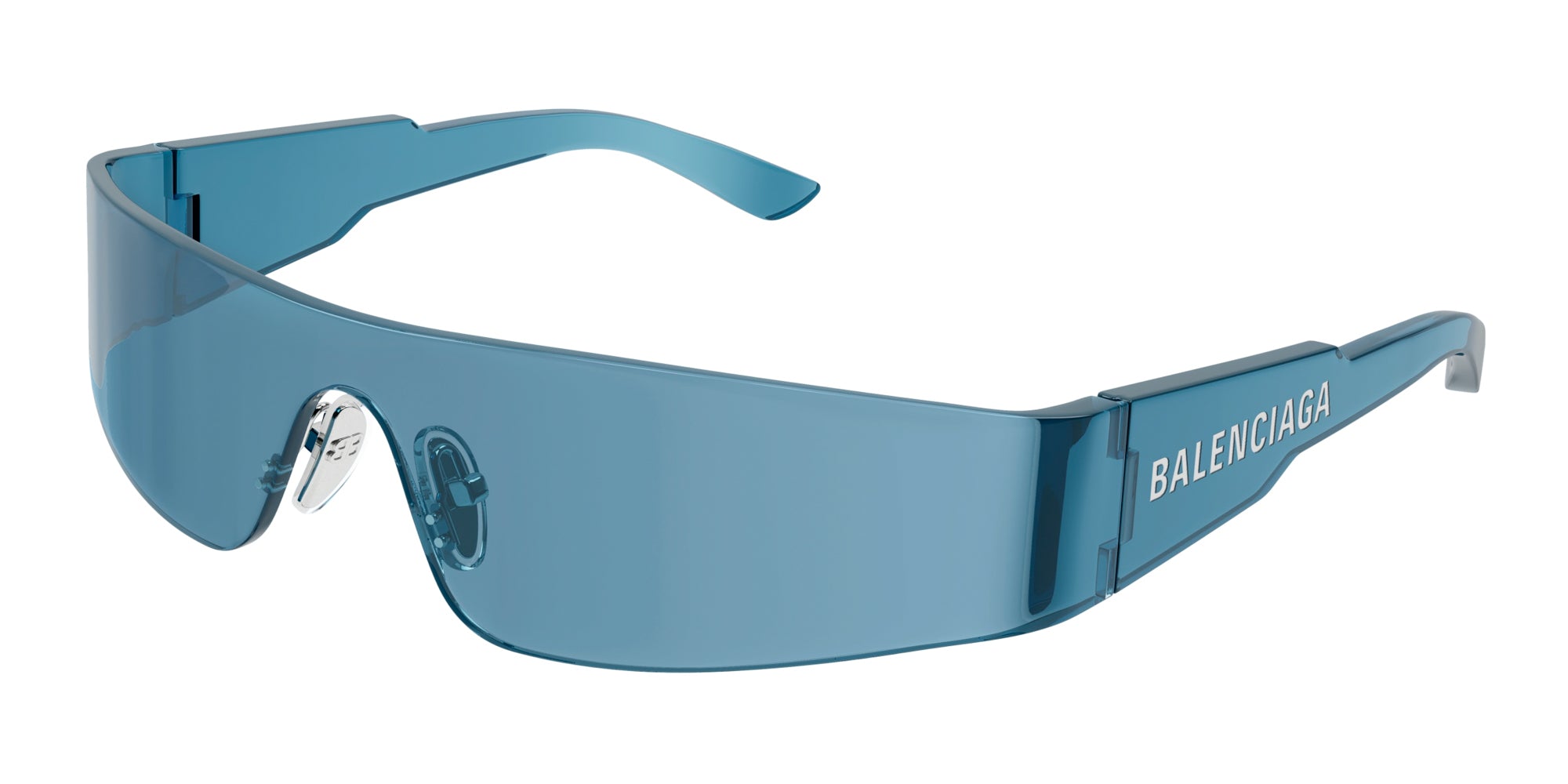 Balenciaga Blue Shield Sunglasses