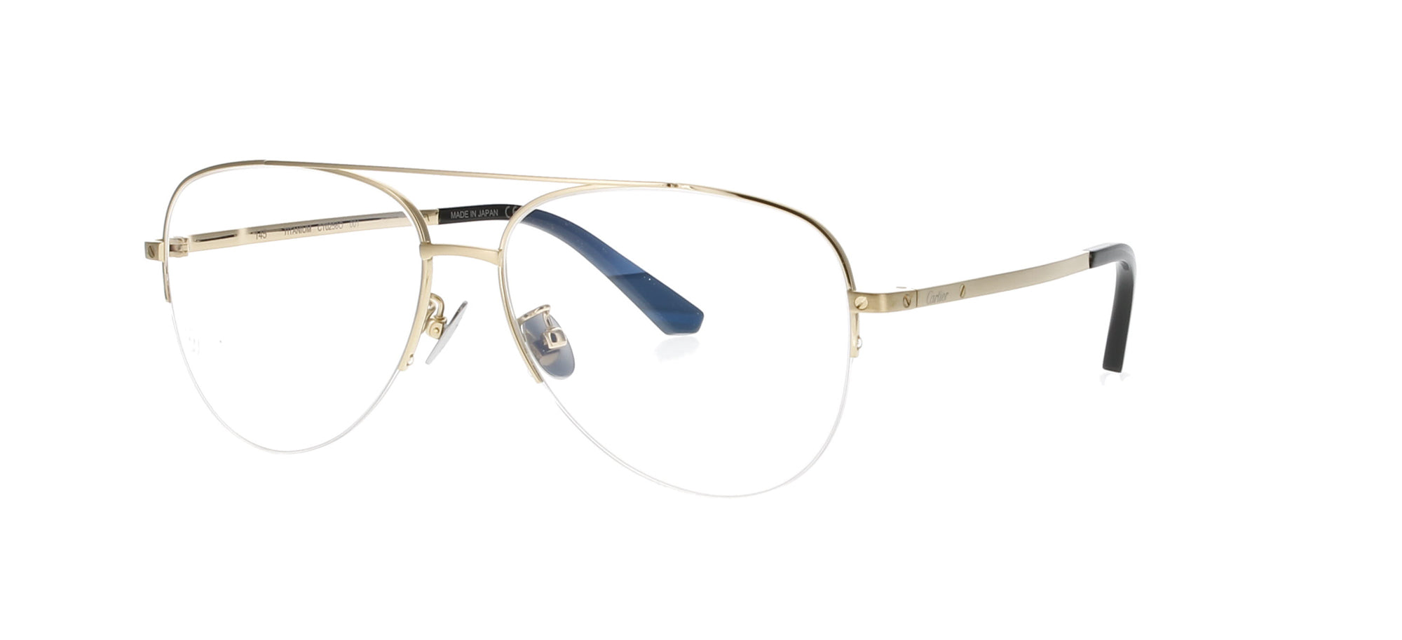 Cartier CT0256O Aviator Glasses Fashion Eyewear UK