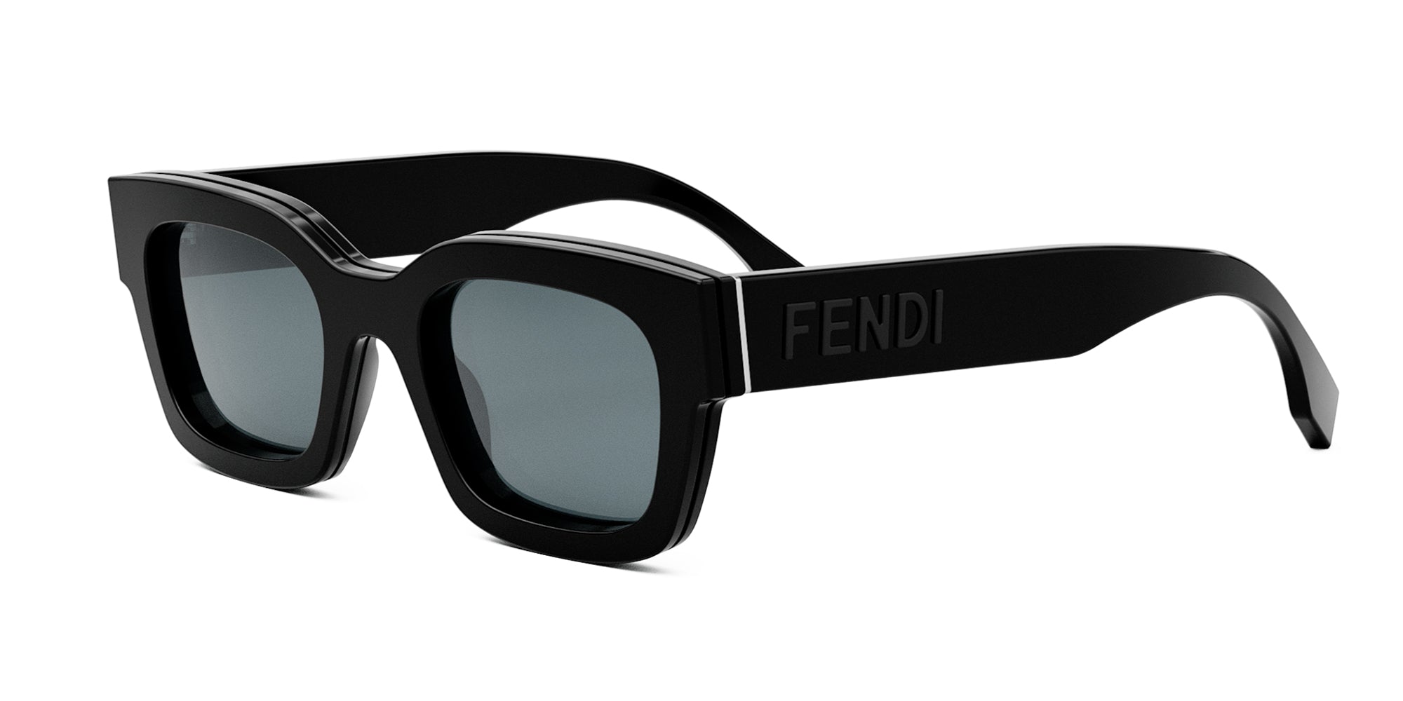 Fendi Black FF Around Sunglasses