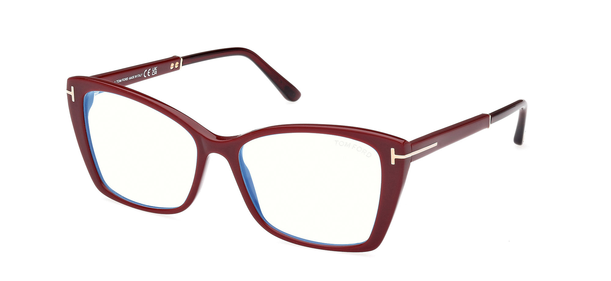 Tom Ford TF5893-B Blue Light Cat Eye Glasses | Fashion Eyewear US