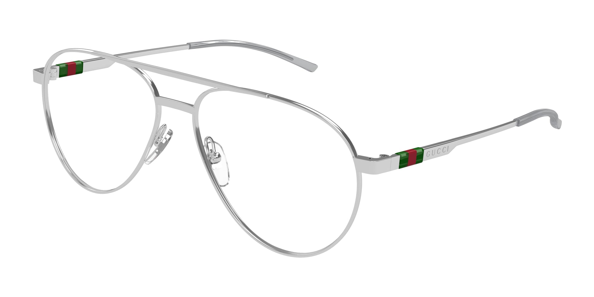 Gucci aviator metal glasses with web hotsell