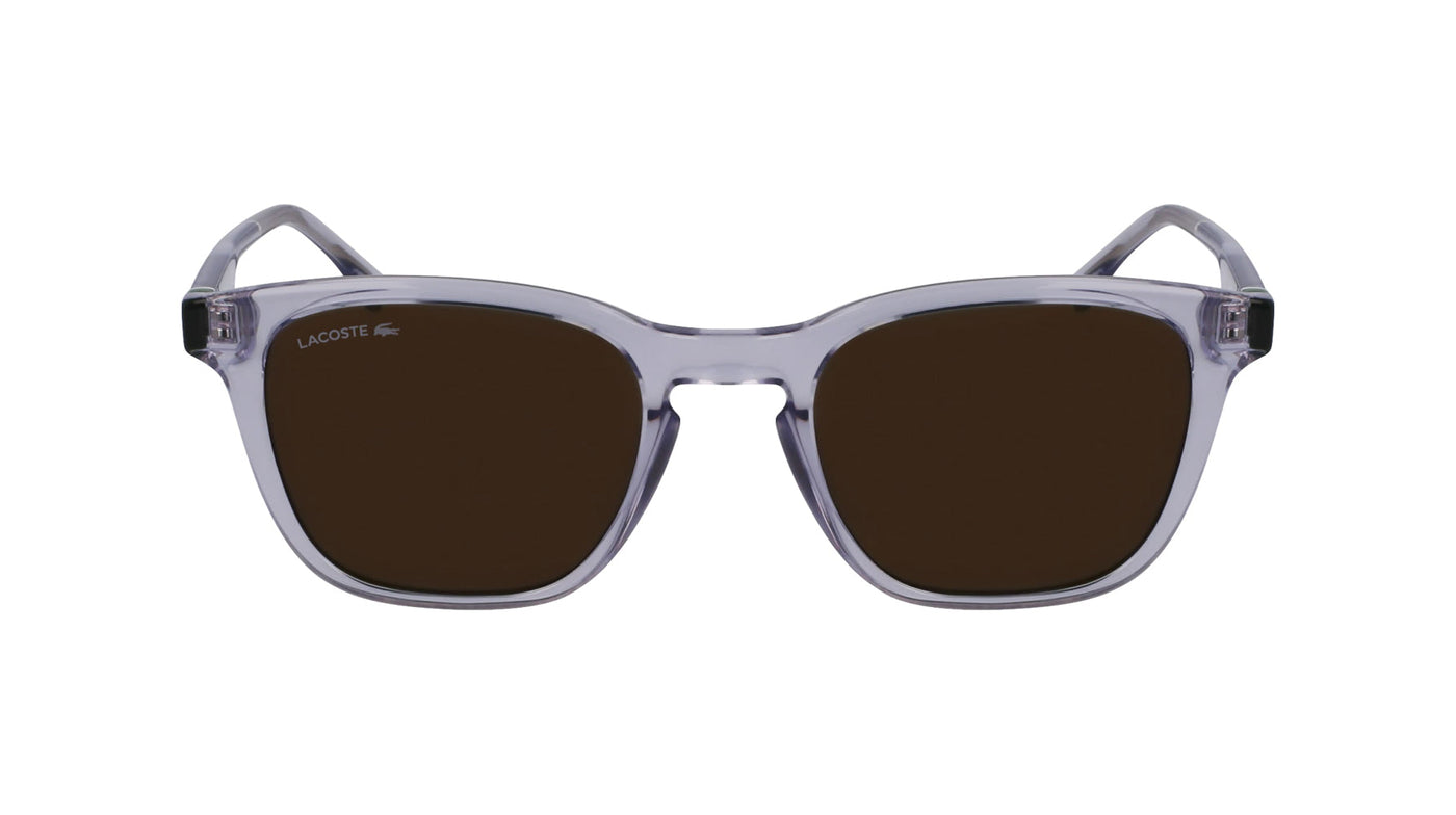 Lacoste L6040S Transparent Grey/Brown #colour_transparent-grey-brown