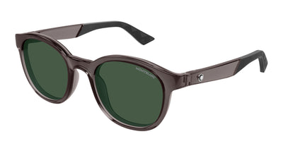 Montblanc MB0398S Grey/Green #colour_grey-green