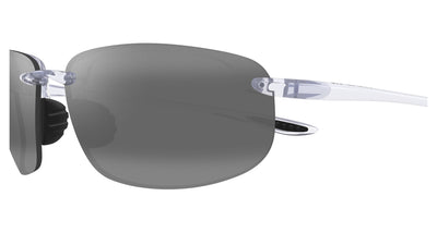 Maui Jim Ho'okipa Polarised Sunglasses Shiny Crystal/Grey #colour_shiny-crystal-grey