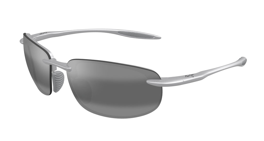 Maui Jim Ho'okipa Ultra MJ0676S Matte Silver/Grey #colour_matte-silver-grey