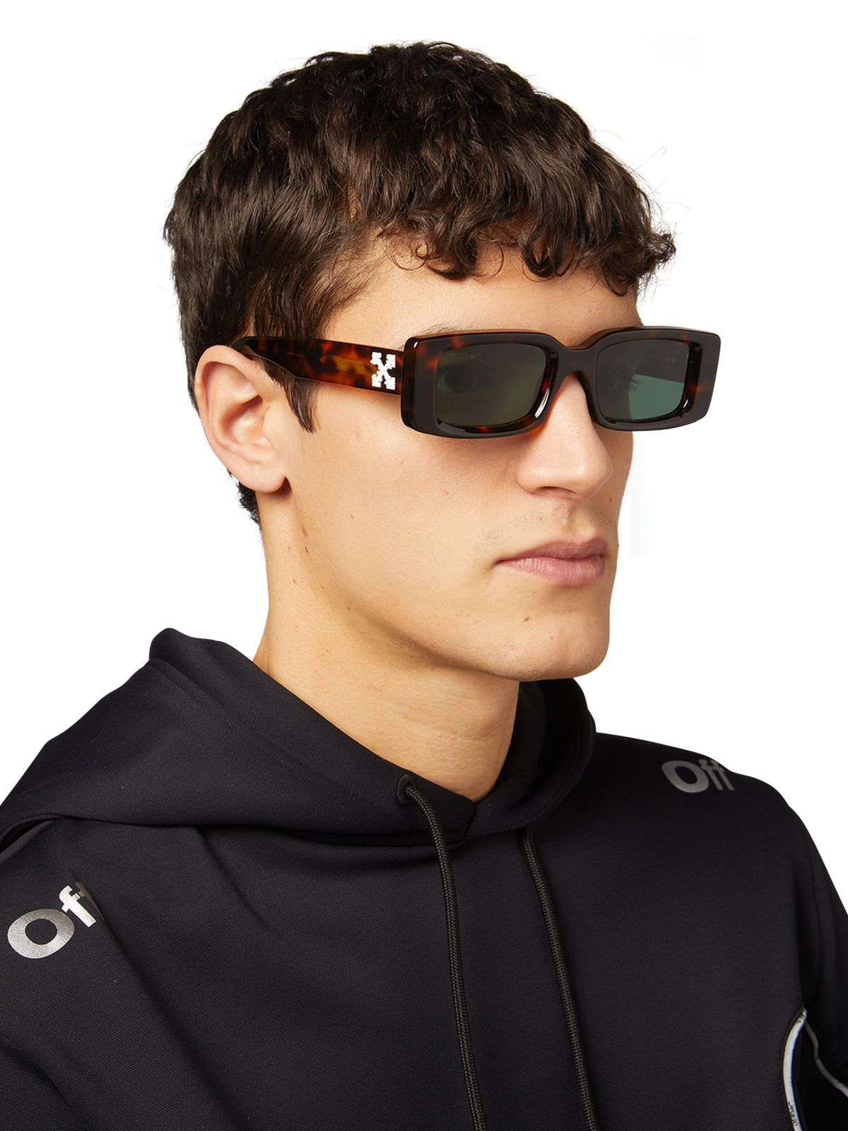 Off-White Arthur Sunglasses OERI016C99PLA0025907 Teal Frame Dark