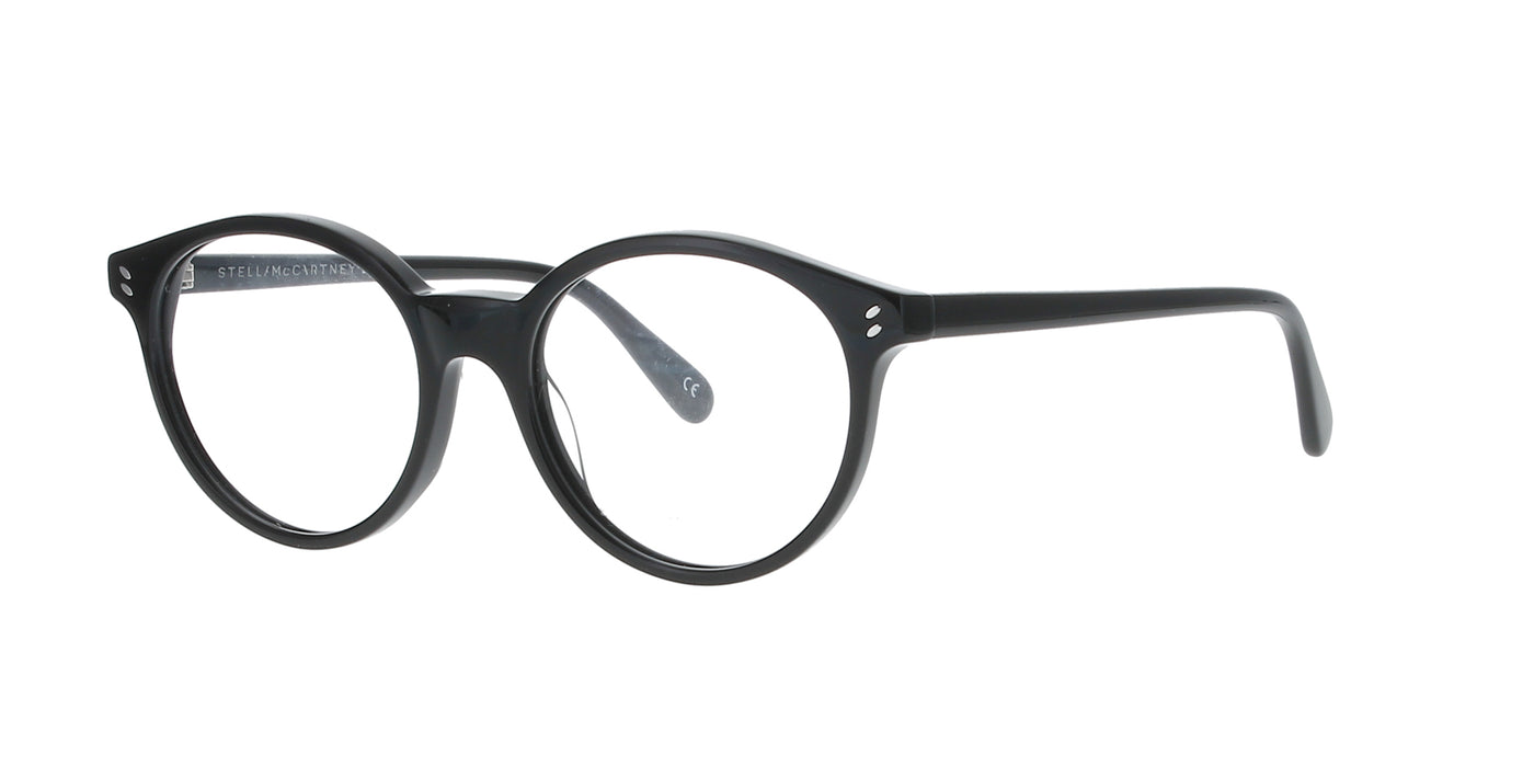 Shiny Black Round Stella McCartney Frame