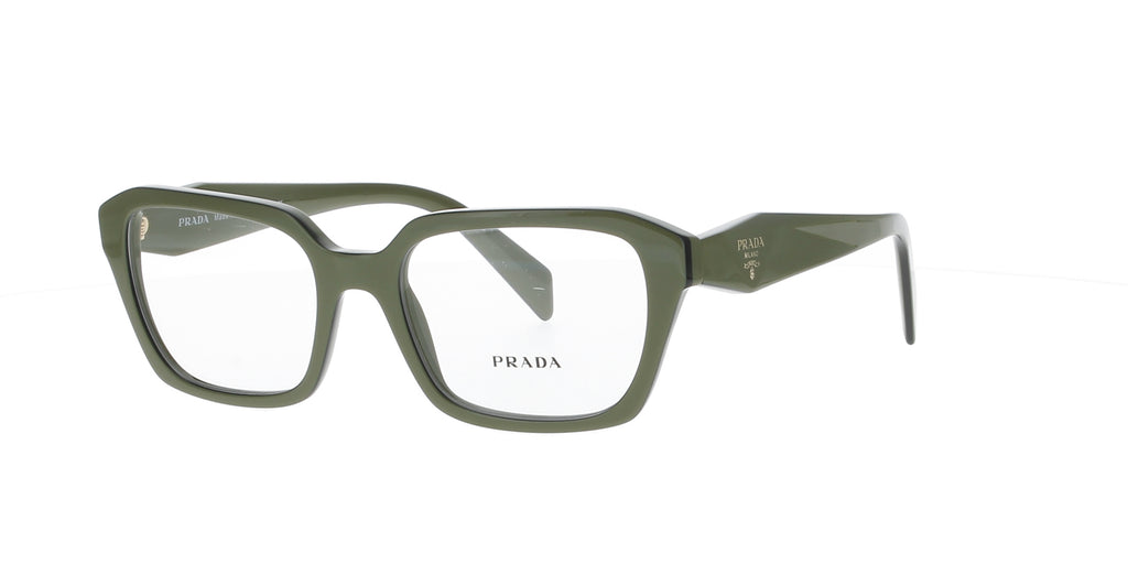 Green Square Prada Frame Square Glasses Fashion Eyewear UK