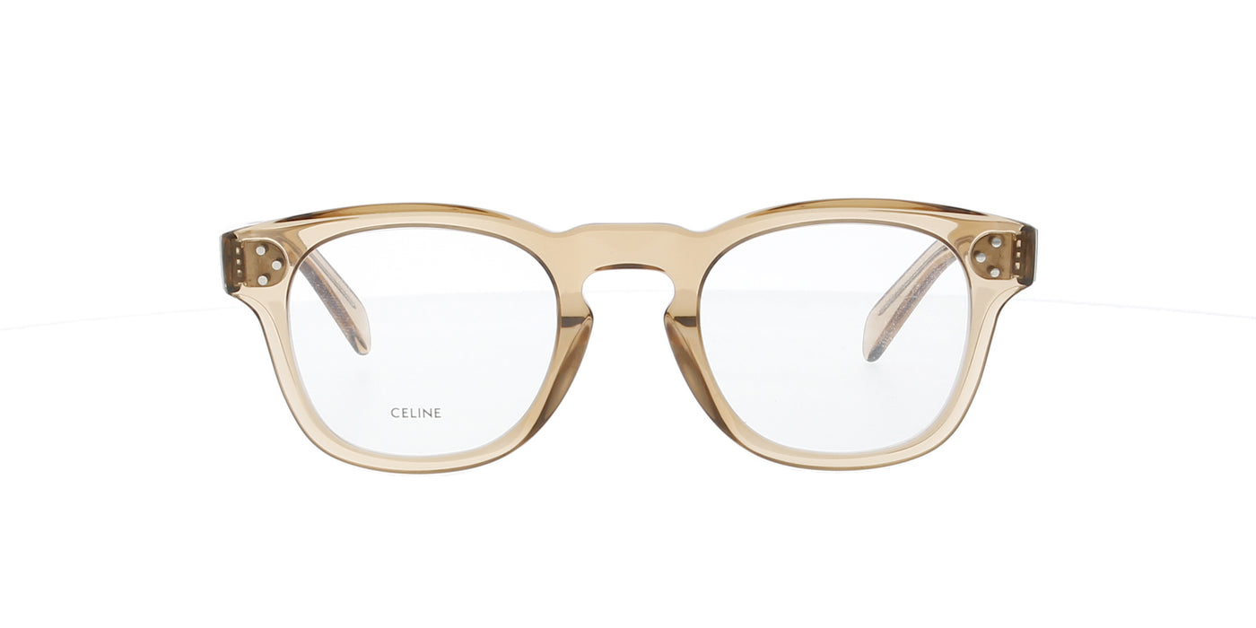 Brown Transparent Celine Bold 3 Dots Frame