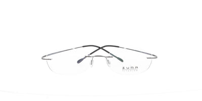 Shiny Gunmetal Rimless Zuma Titanium Frame