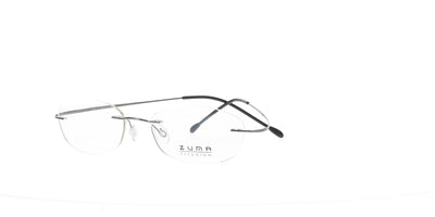 Shiny Gunmetal Rimless Zuma Titanium Frame