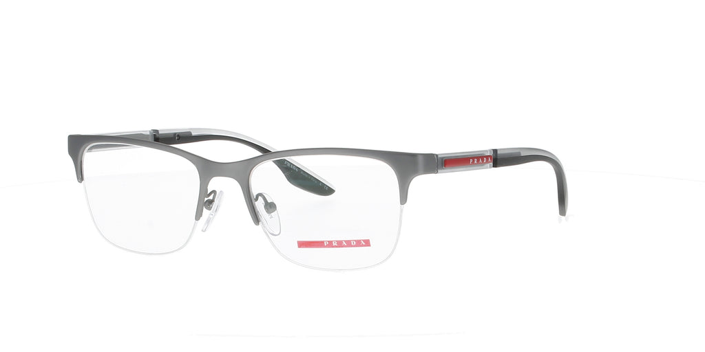 Silver Prada Sport Semi - Rimless Frame