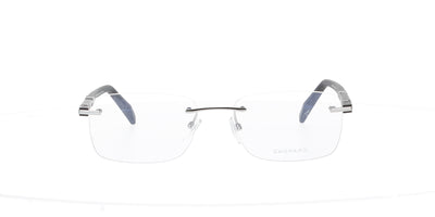 Rimless Silver and Carbon Fiber Chopard Frame