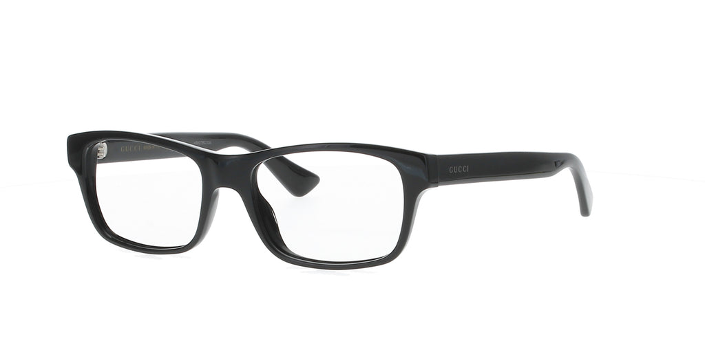 Shiny Black Rectangle Gucci Frame