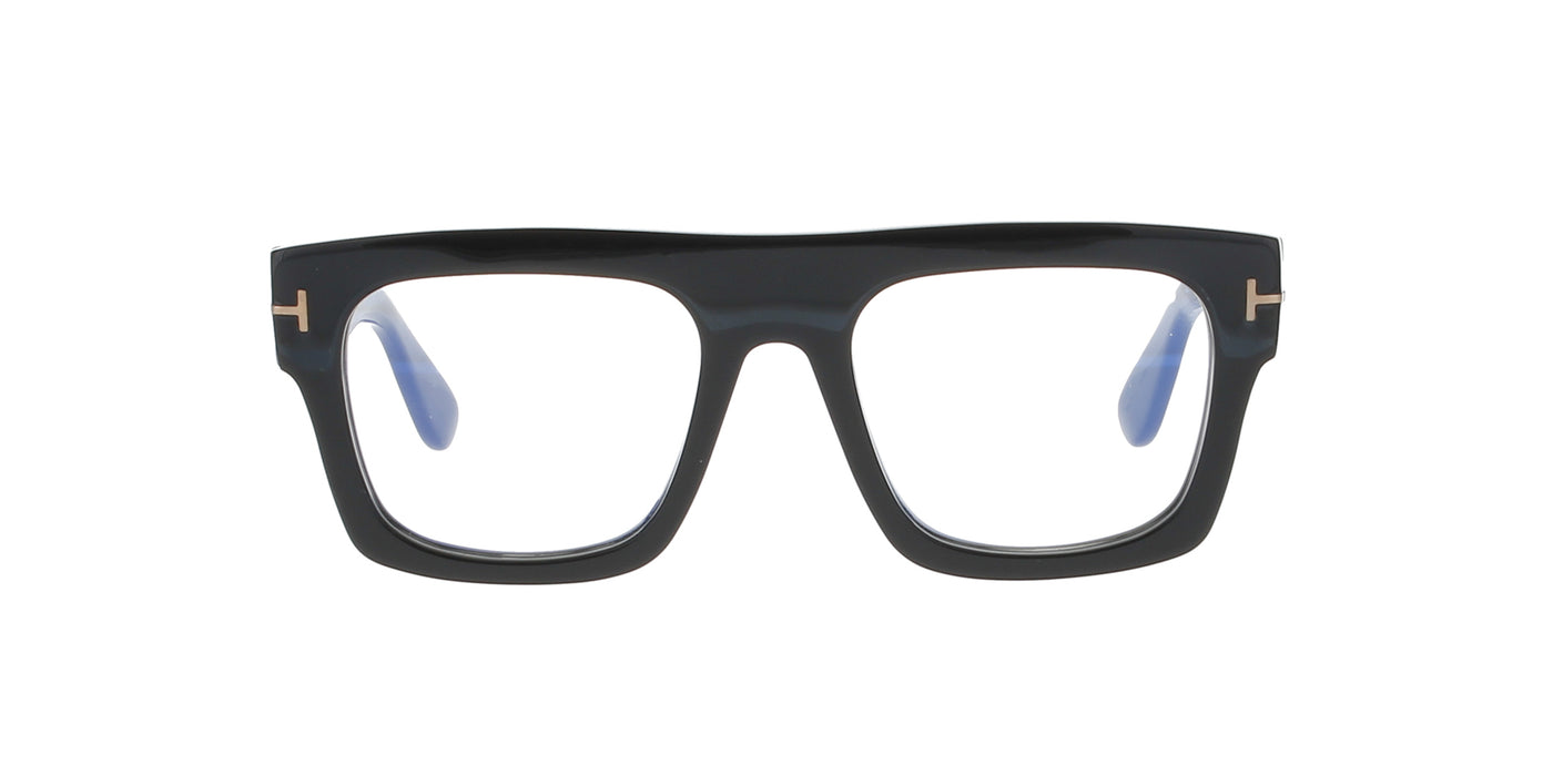 Straight-Top Bold Black Tom Ford Frame