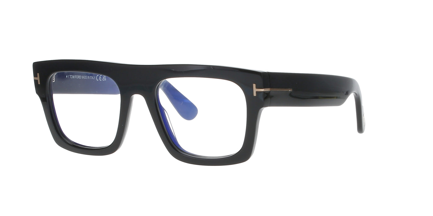 Straight-Top Bold Black Tom Ford Frame