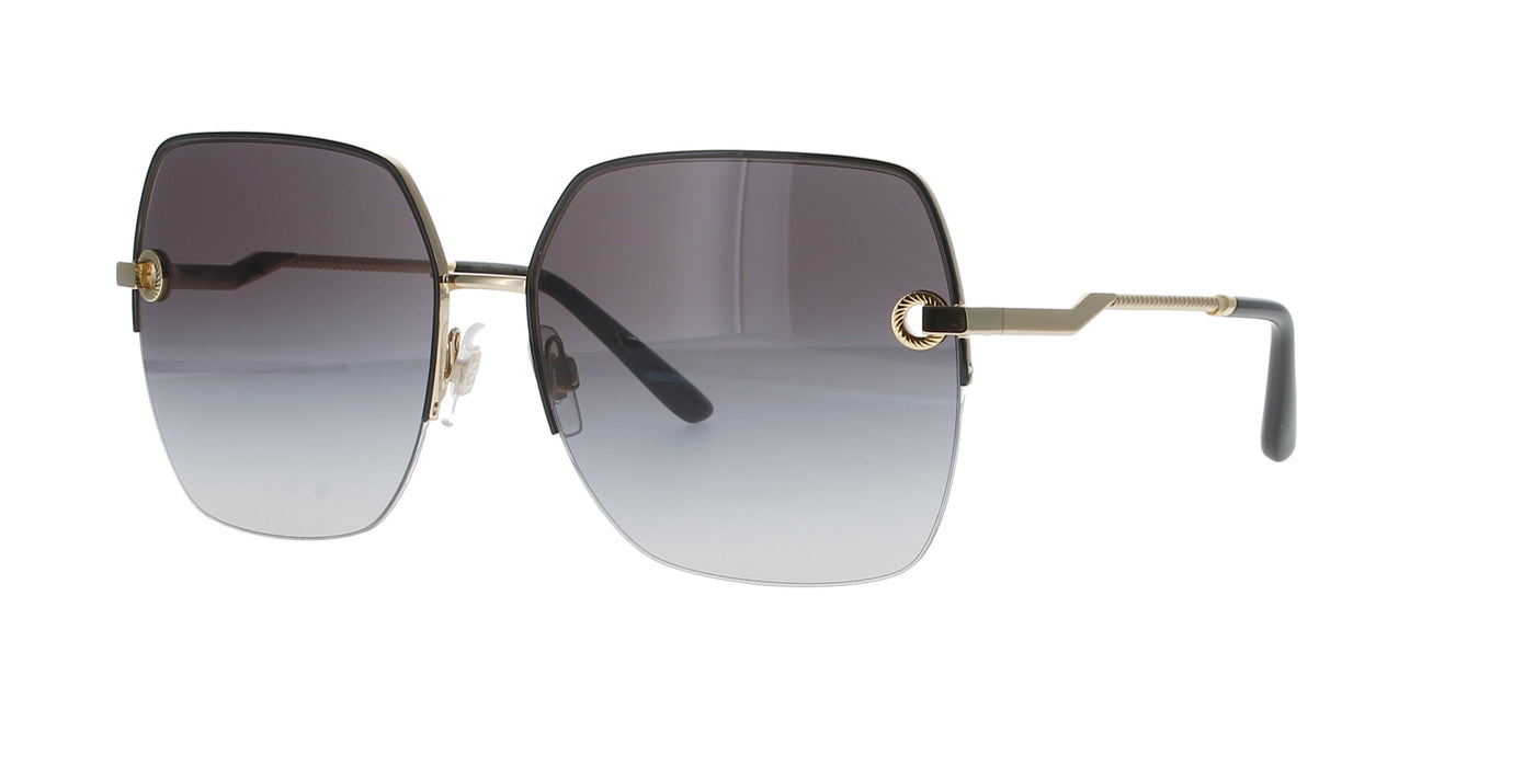 Oversized Black and Gold Square Dolce & Gabbana Sunglasses