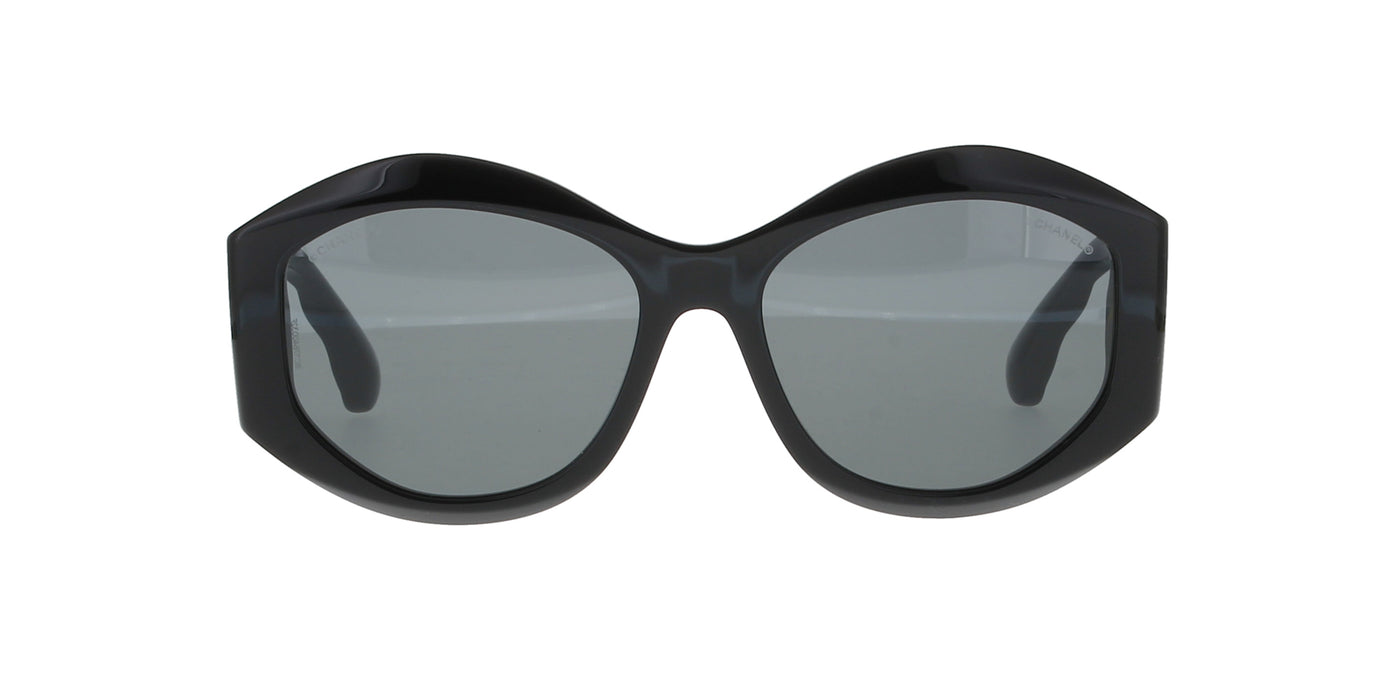 Black Oval Chanel Sunglasses