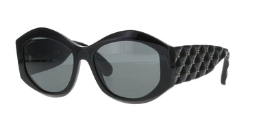 Black Oval Chanel Sunglasses