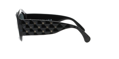 Black Oval Chanel Sunglasses