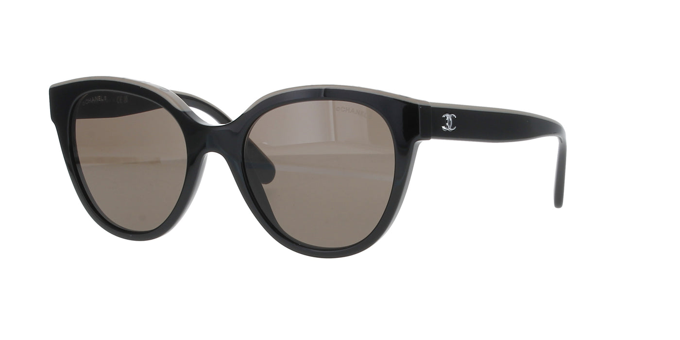 Black and Beige Butterfly Chanel Sunglasses