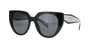 Cat-Eye Black/Talc Prada Sunglasses