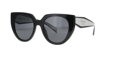 Cat-Eye Black/Talc Prada Sunglasses