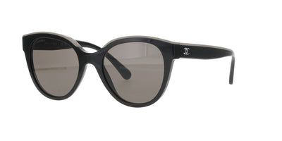 Black and Beige Butterfly Chanel Sunglasses