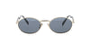 Gold Oval Prada Sunglasses