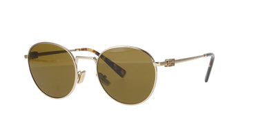 Gold Round Miu Miu Sunglasses