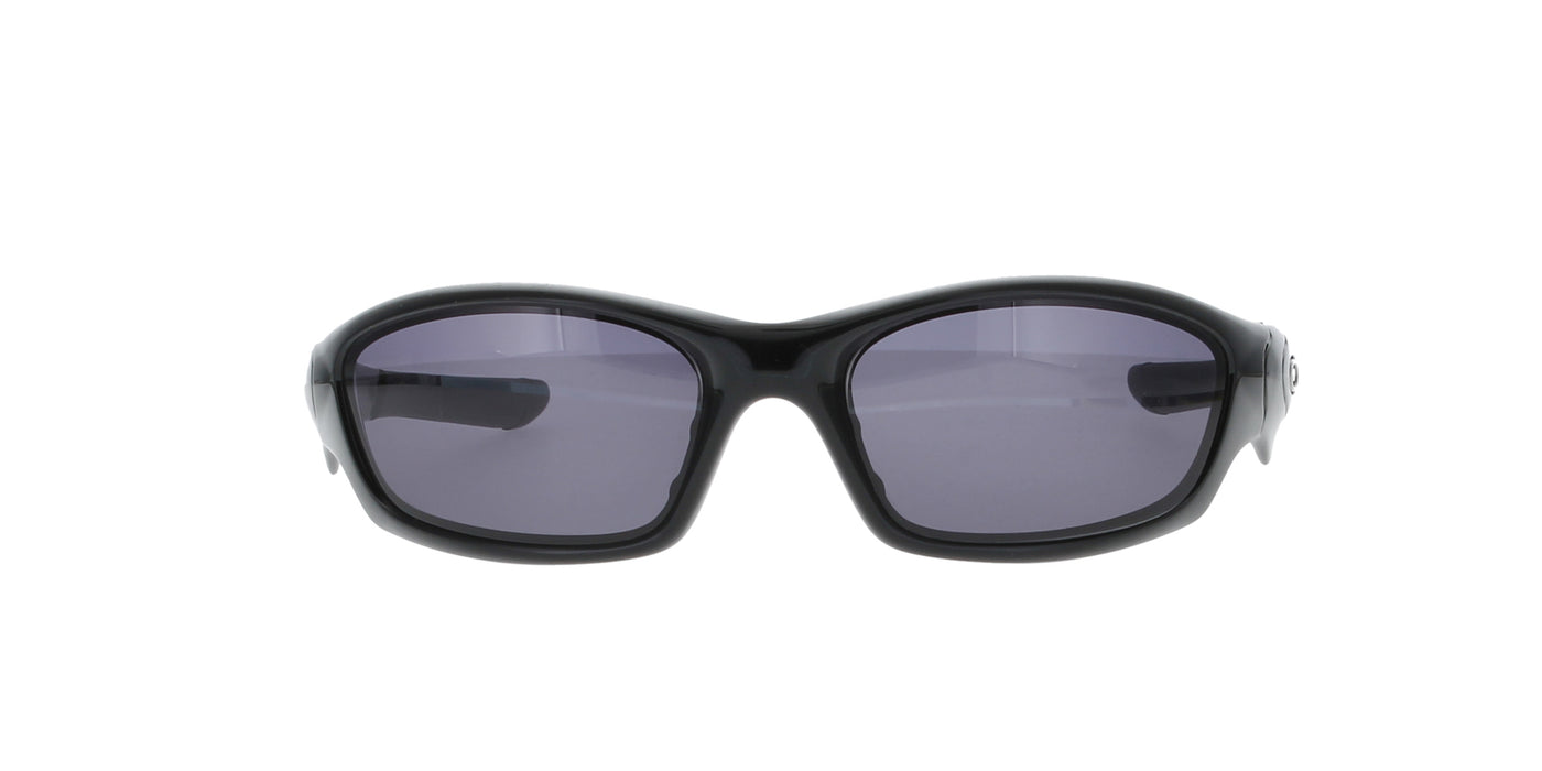 Shiny Black Oakley Straight Sunglasses