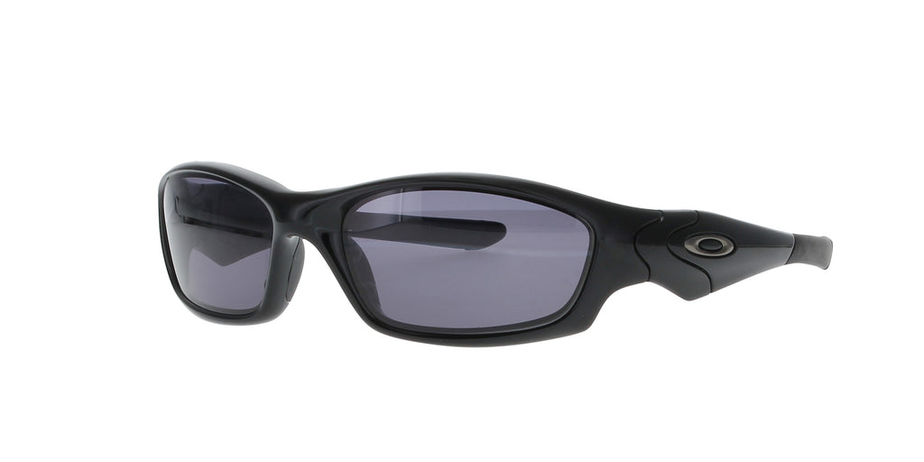 Shiny Black Oakley Straight Sunglasses