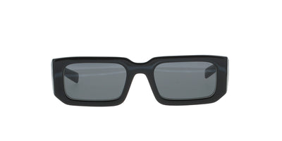 Rectangular Polished Black Prada Sunglasses