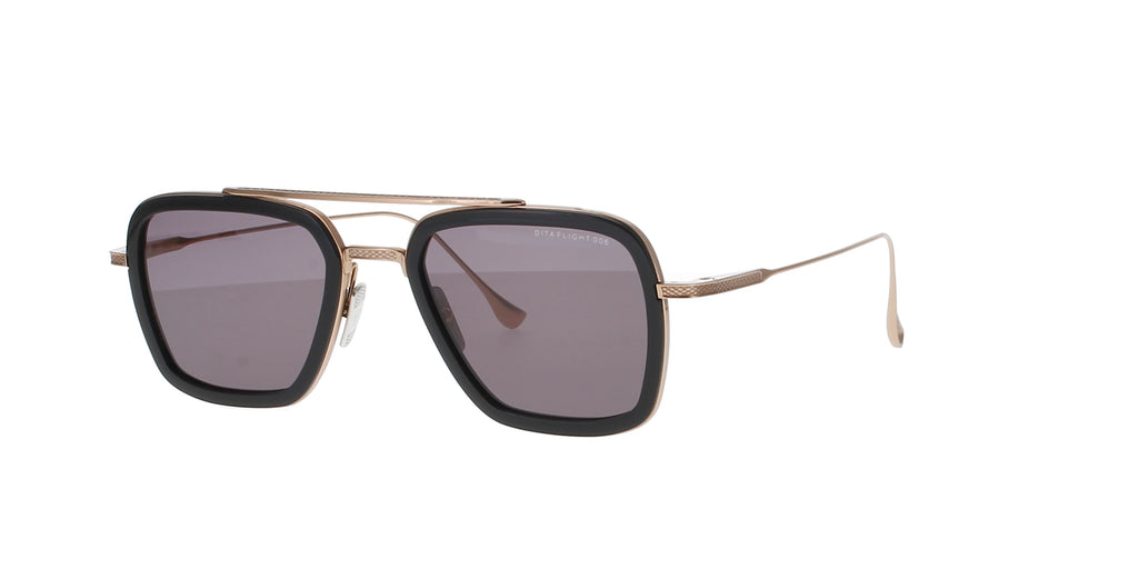 Black and Rose Gold Dita Flight 006 Sunglasses